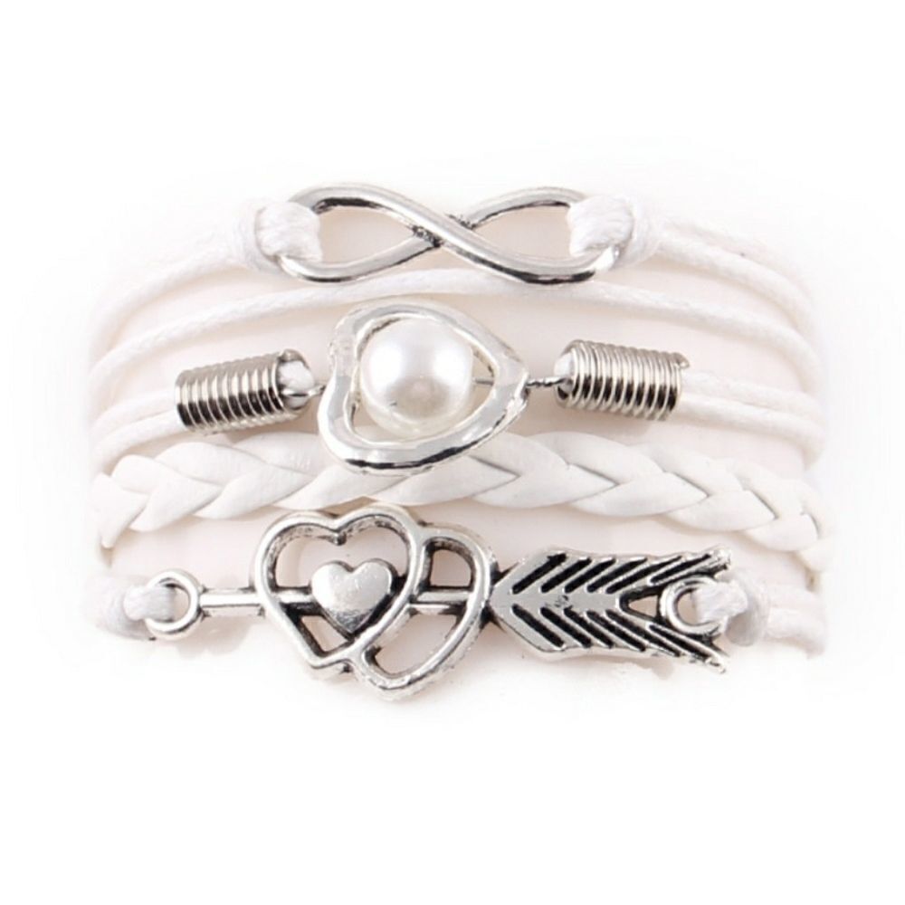 Boho Inspired bracelets in white only